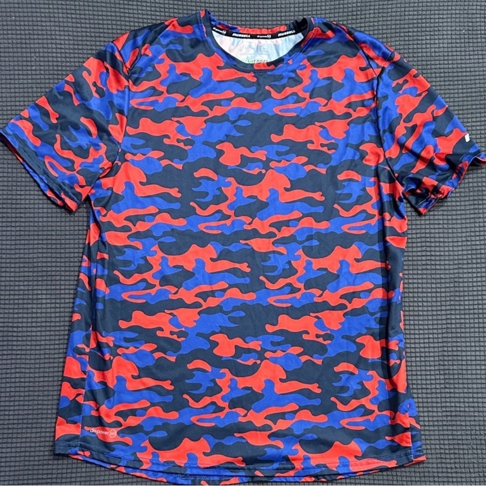 Russell Athletic FreshForce Dripower 360 Camo Shirt Mens Large
